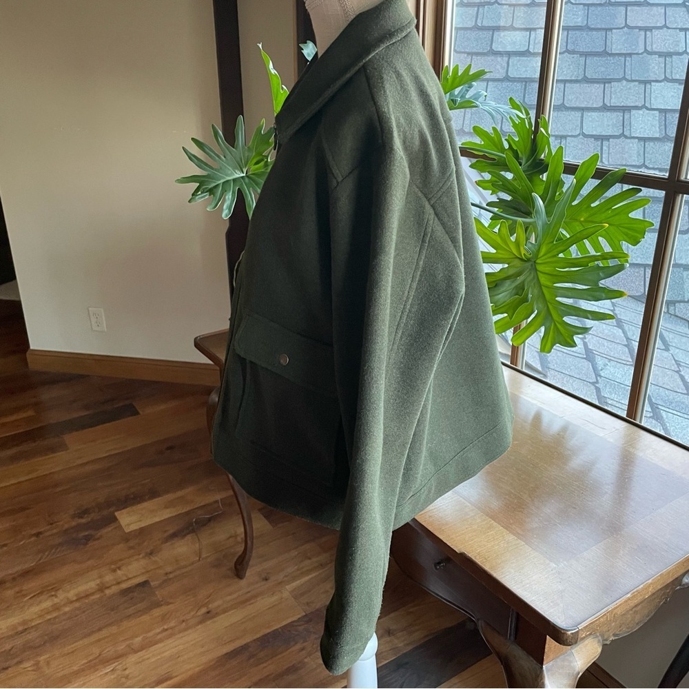 Banana Republic Women's Dark Green Utility Jacket size XL - Picture 5 of 16
